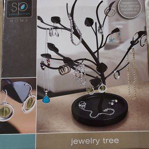 Sarah Peyton Home Metal with Black Matte Finish Jewelry Tree NWT